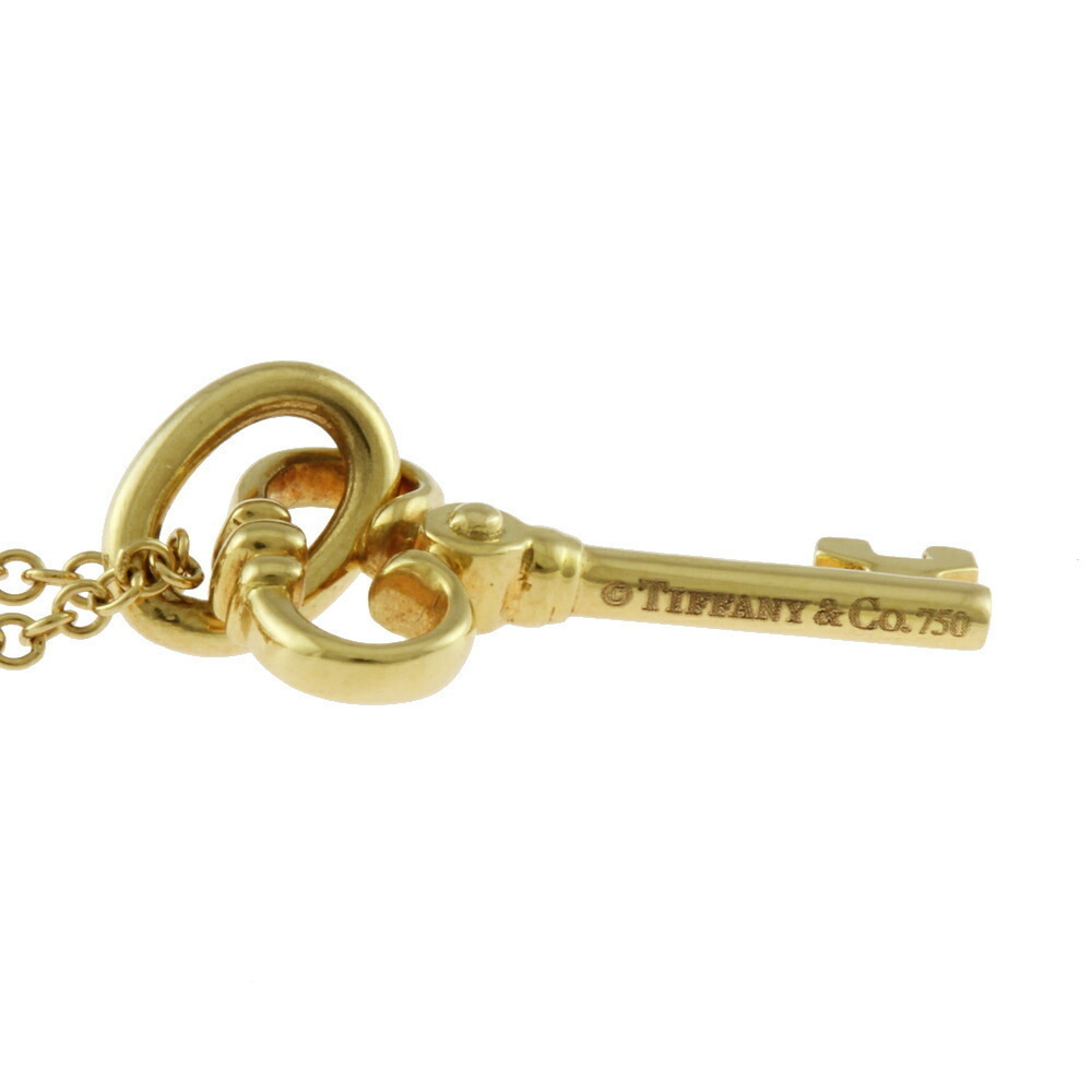Tiffany Key Necklace Gold Diamond